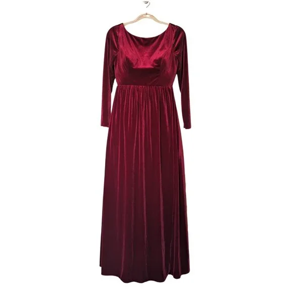 Azazie | Dresses | Azazie Brynn Burgundy Aline Long Sleeve Velvet Maxi Bridesmaid Dress Size C | Poshmark Azazie | Dresses | Azazie Brynn Burgundy Aline Long Sleeve Velvet Maxi Bridesmaid Dress Size C | Poshmark